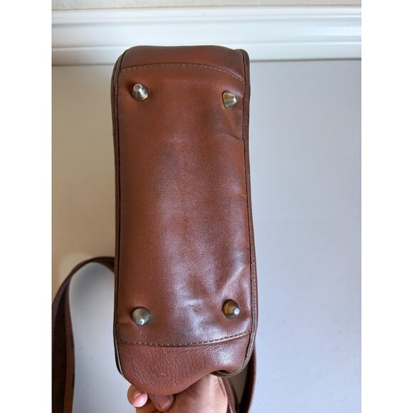 COACH Vintage Legacy Zip Camel 9966 Crossbody Zip Cognac Brown Bag - Picture 12 of 16